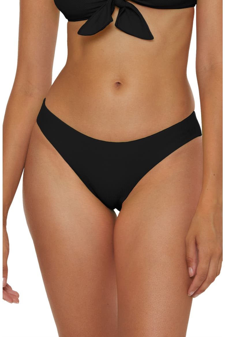 Modern Edge Hipster Bikini Bottoms, Main, color, BLACK