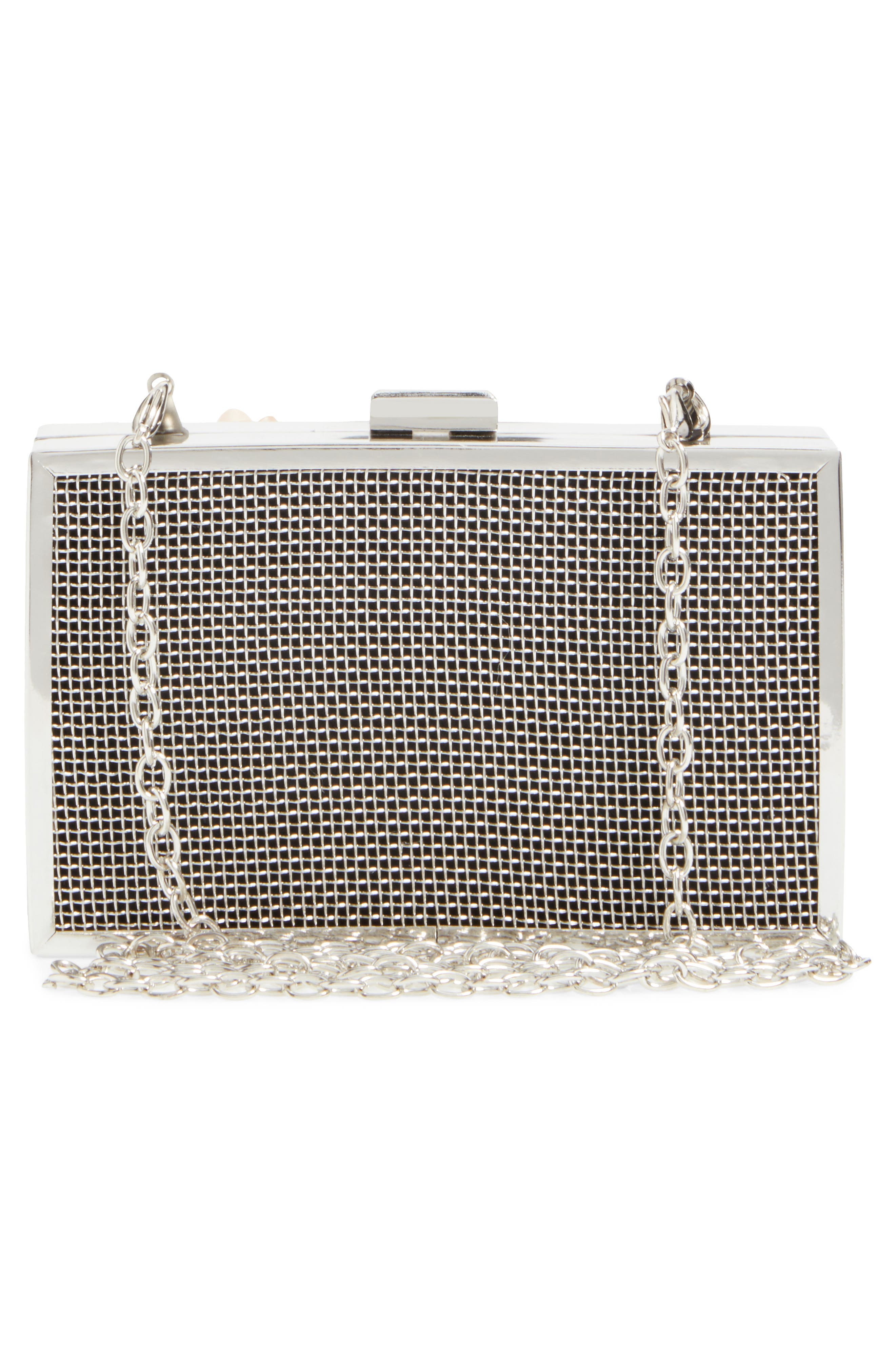 Sondra Roberts 3D Flower Box Clutch, Alternate, color, 