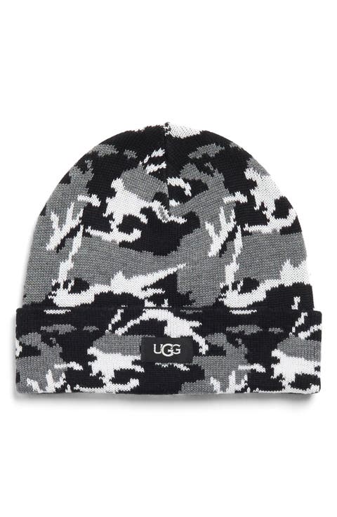 Camo Cuff Knit Beanie