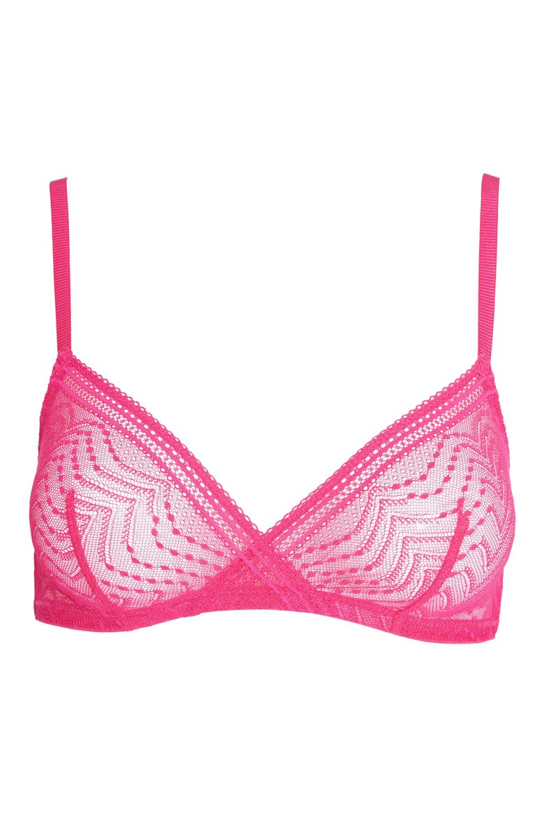 Eclantante Lace Bra, Alternate, color, FUSHIA
