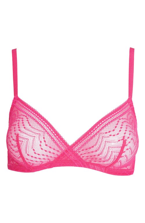 Huit Eclantante Lace Underwire Bra In Pink