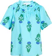 SUGARLIPS Amena Floral Darthy Ruffle Top