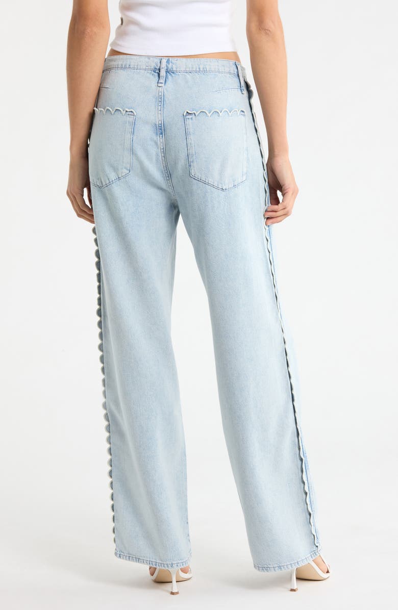 rag & bone Phoebe Drawstring Waist Denim Pants, Alternate, color, Light Blue