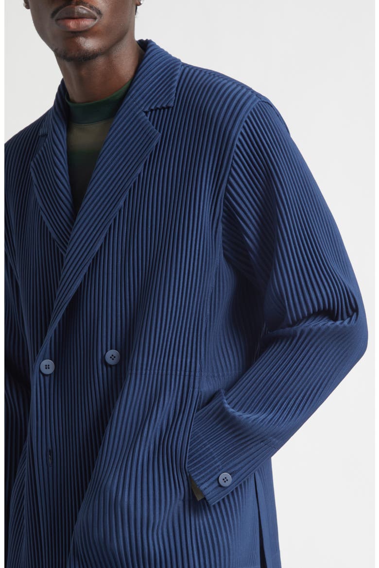Tailored Pleats 1 Double Breasted Jacket, Alternate, color, MANAROLA BOAT NAVY