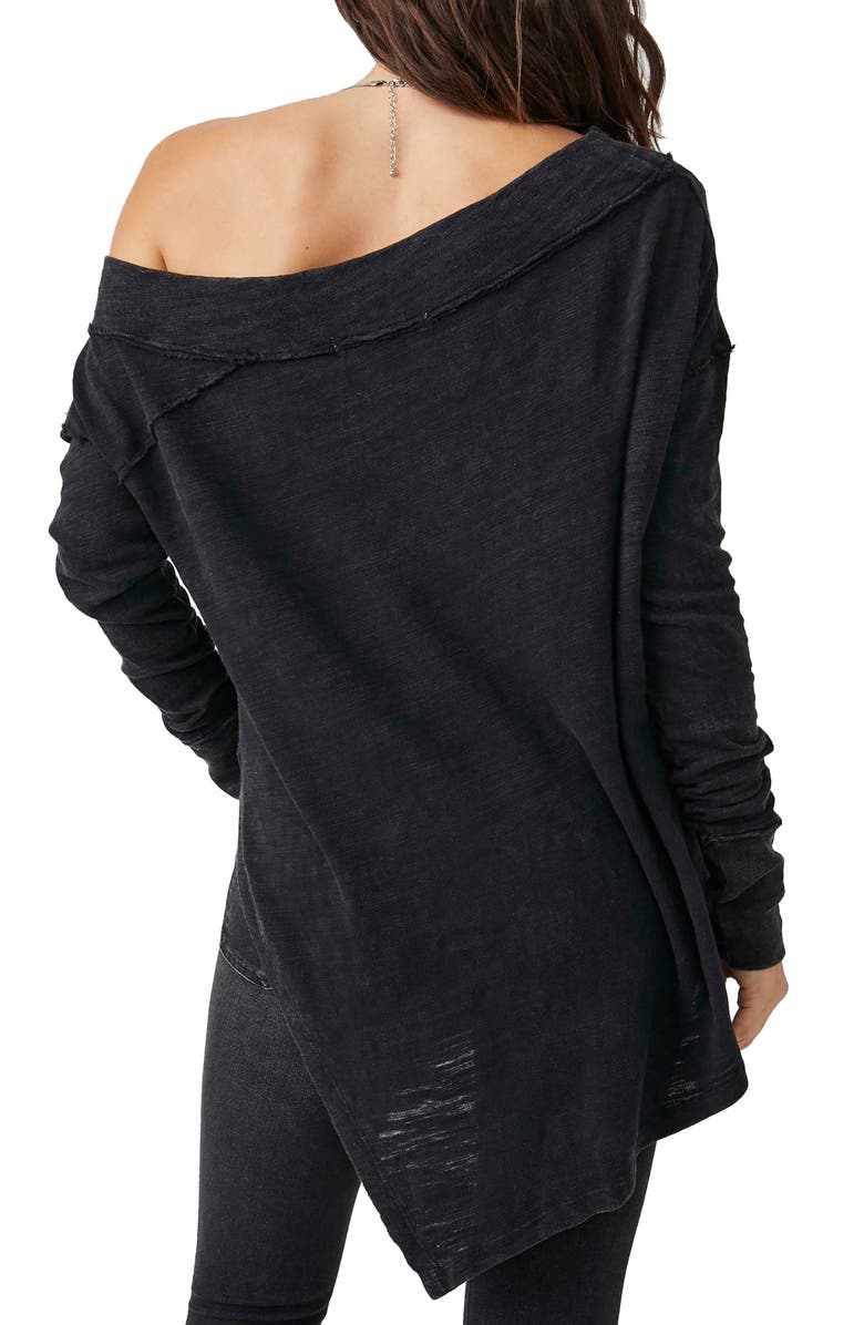 Free People To the Right Off the Shoulder Knit Top, Alternate, color,