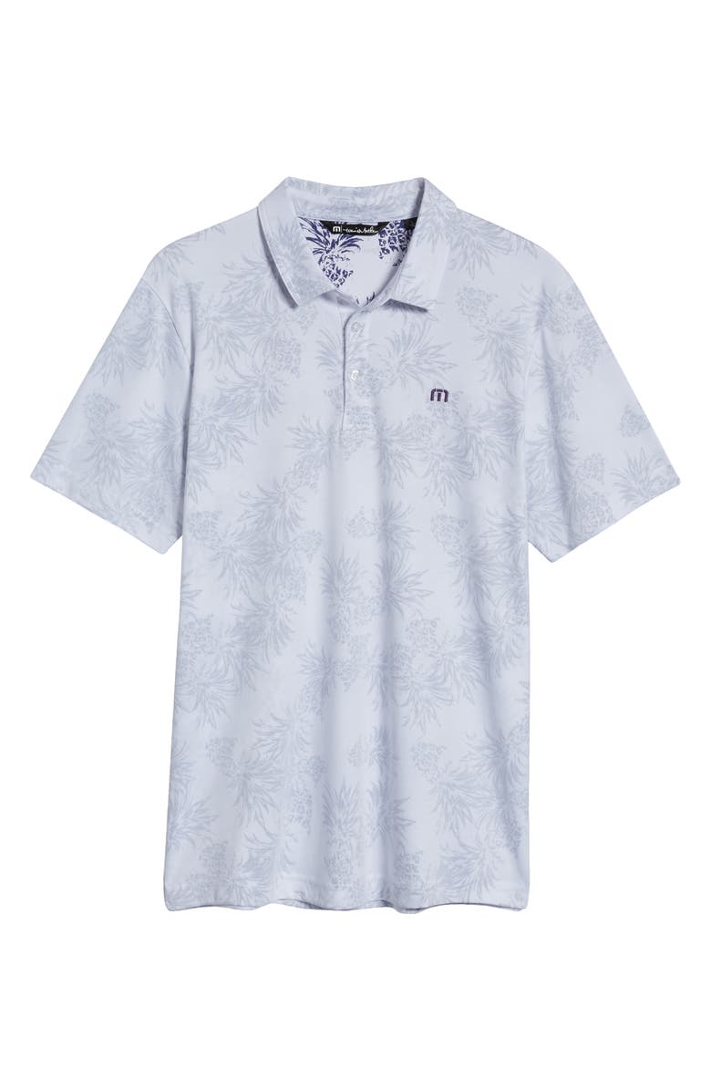TravisMathew That's the Spirit Pineapple Print Piqué Polo, Alternate, color,