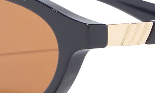 Le Specs Duskfall 55mm Oval Sunglasses In Brown