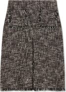LK Bennett Gwen Fray Tweed Skirt