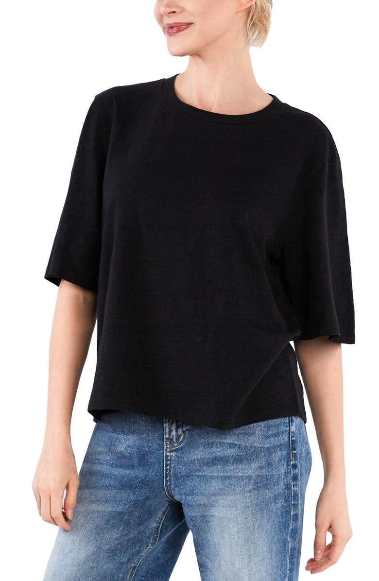 HINT OF BLU Hig Hug Crewneck T-Shirt, Main, color, Ink