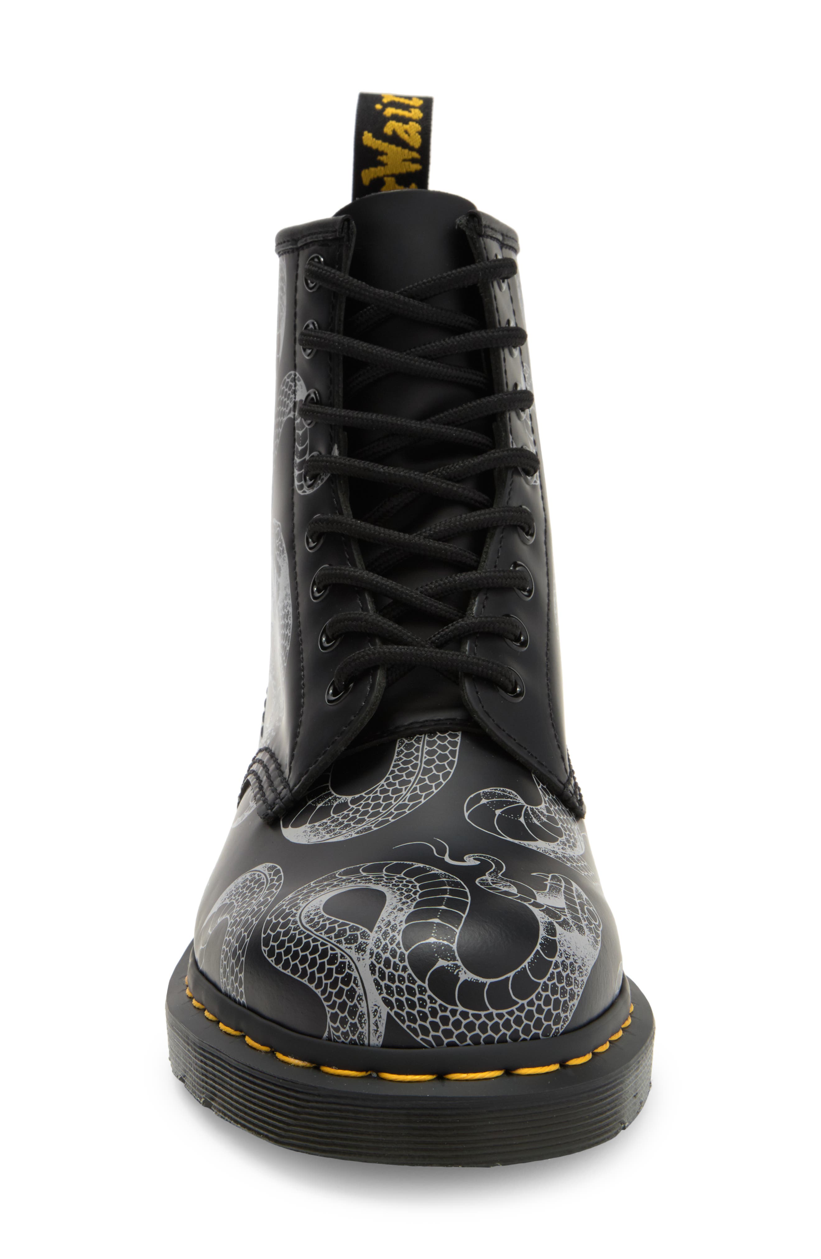 Dr. Martens 1460 Snake Print Boot, Alternate, color, 