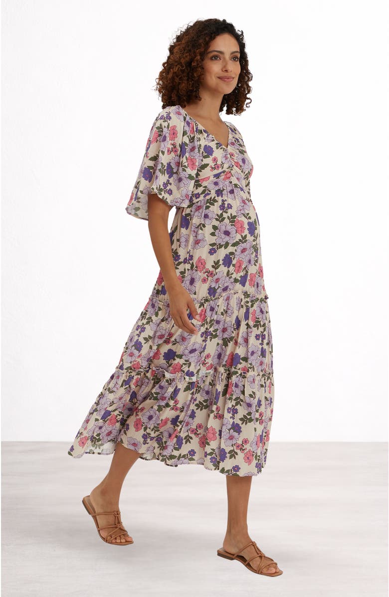 Nom Maternity Gracie Maternity & Nursing Dress, Alternate, color, Printed Floral