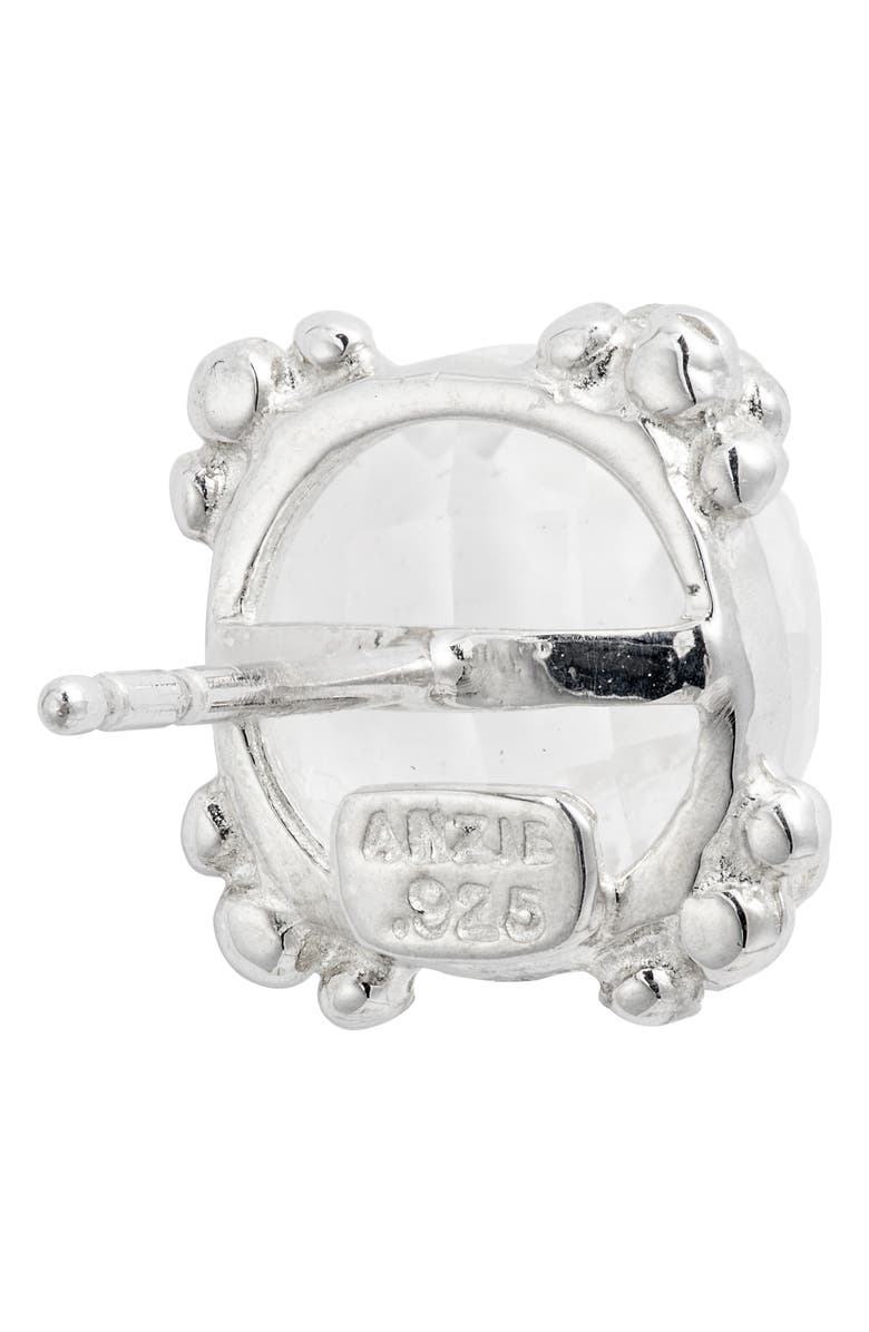 Anzie Dew Drop White Topaz Cluster Stud Earrings, Alternate, color, Silver/ White Topaz