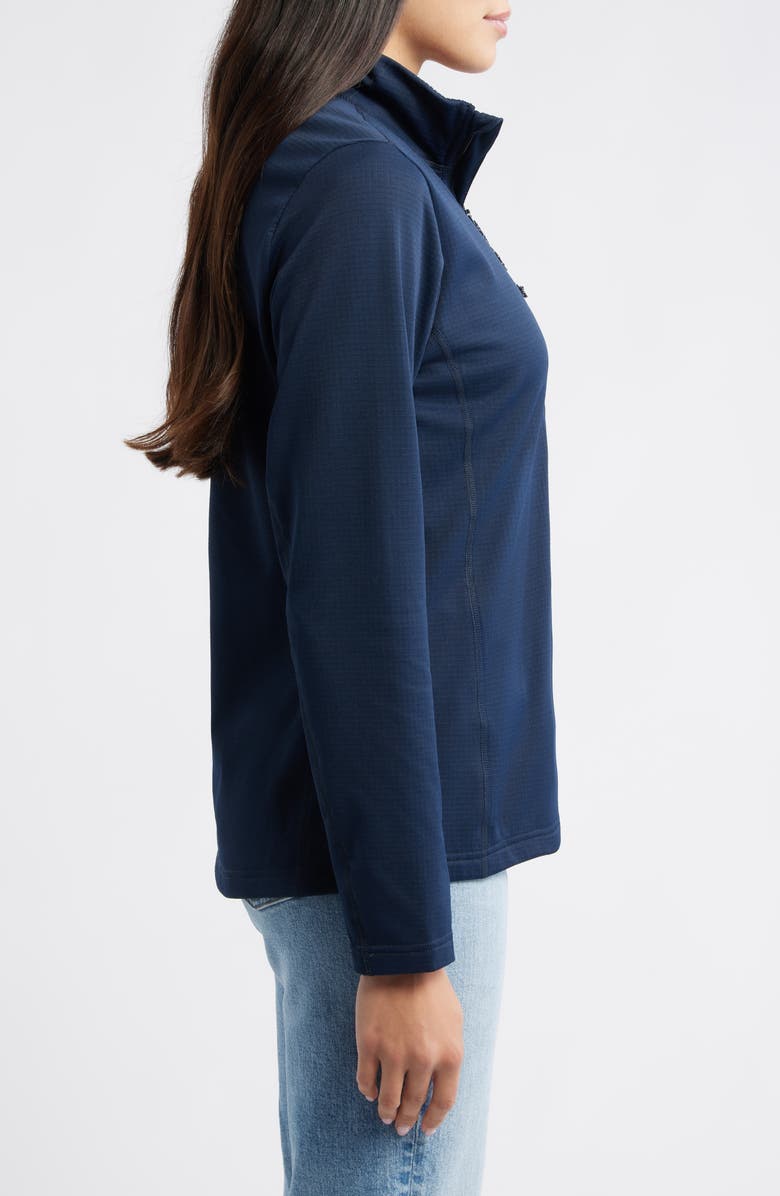 Helly Hansen Versalite Grid Fleece Half Zip Pullover, Alternate, color, Navy