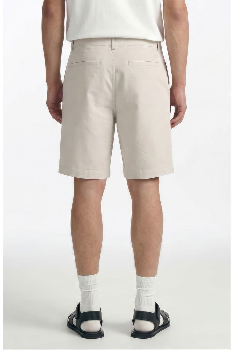 Moonstruck Flat Front Stretch Cotton Chino Shorts, Alternate, color, MOONSTRUCK