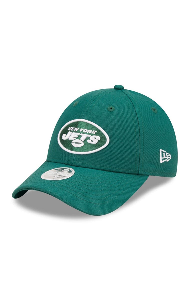 New Era Women's New Era Green New York Jets Simple 9FORTY Adjustable Hat, Main, color, Green