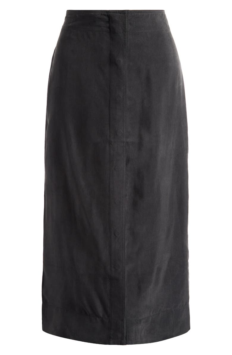 Alex Mill Oliva A-Line Midi Skirt, Alternate, color, Rich Black