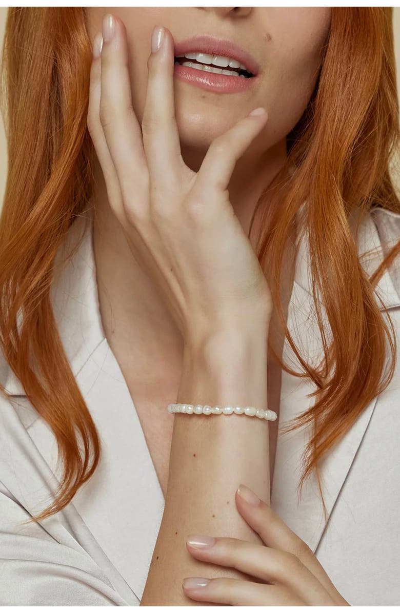 Bearfruit Jewelry Memories Cultured Pearl Bracelet, Alternate, color, Gold