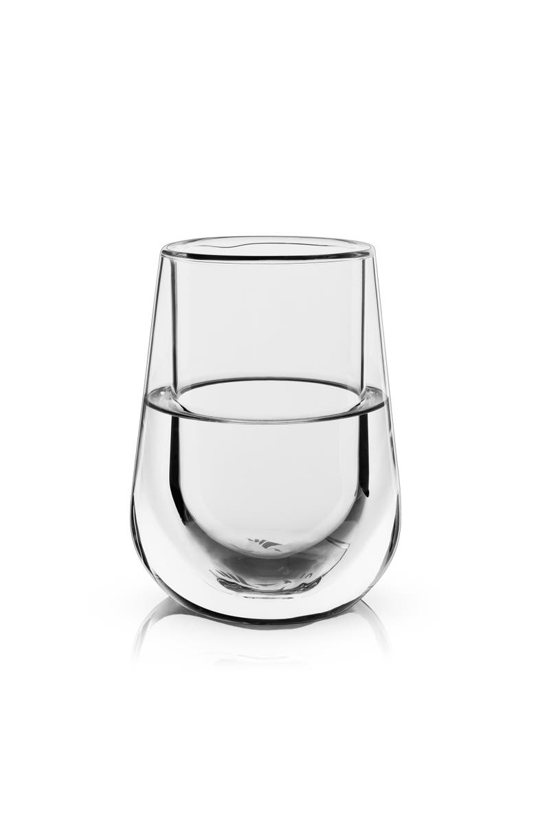 Viski Glacier Double Walled Chilling Wine Glass, Main, color, Clear