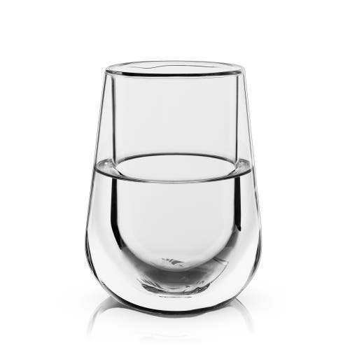 Viski Glacier Double Walled Chilling Wine Glass In Clear
