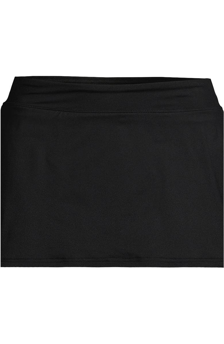 Lands' End Mini Swim Skirt, Alternate, color, Black