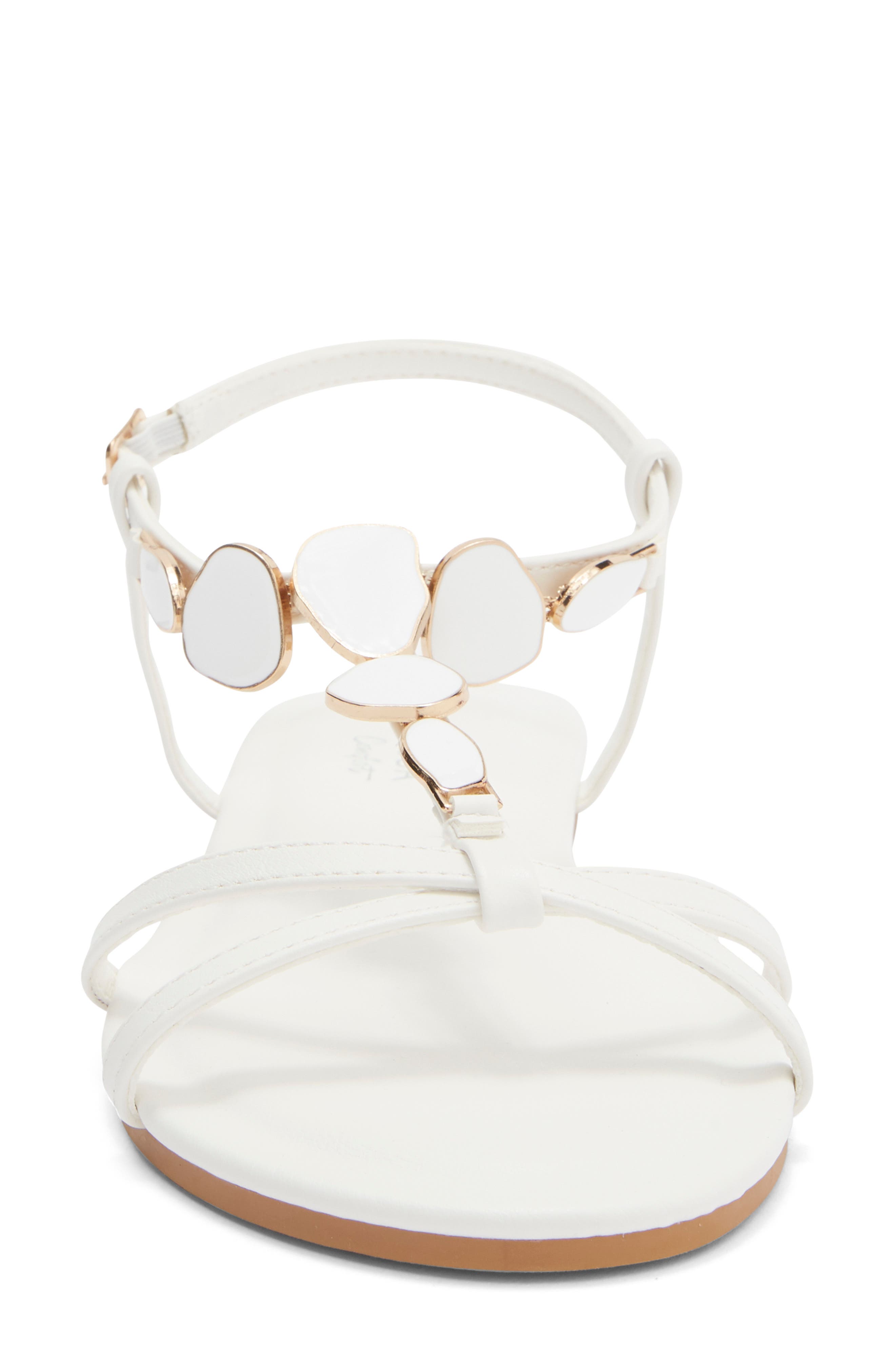 TOP MODA Verne Sandal, Alternate, color, White