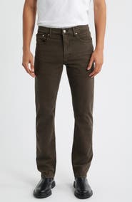 FRAME Modern Straight Leg Five-Pocket Twill Pants