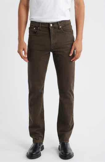 Modern Straight Leg Five-Pocket Twill Pants
