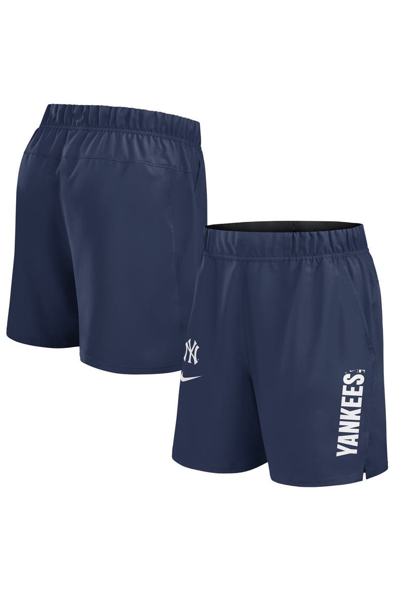 Men's Nike Navy New York Yankees Woven Victory Performance Shorts, Main, color, Navy