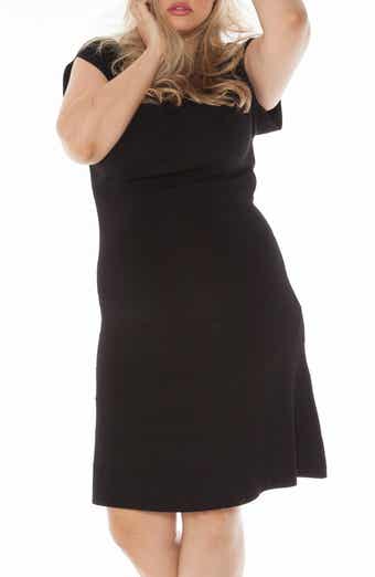 SLINK Jeans Cap Sleeve Knit A-Line Dress