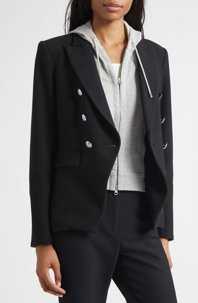 Veronica Beard Miller Dickey Jacket, Alternate, color, Black