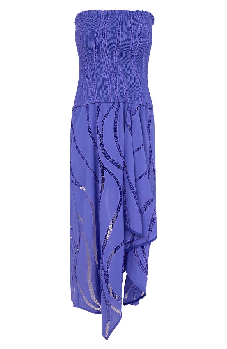 ViX Paula Hermanny Belina Strapless Cover-Up Dress, Alternate, color, 