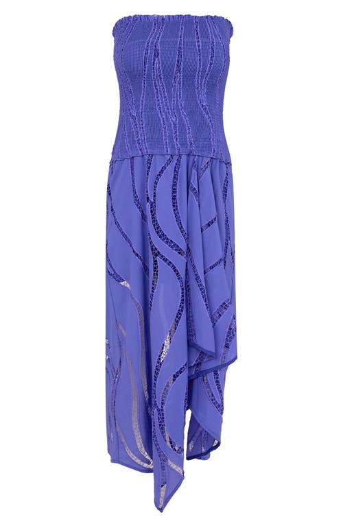 Vix Swimwear Belina Strapless Cover-up Dress In Blue