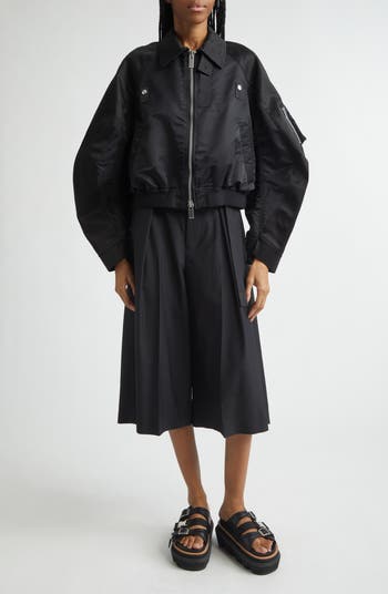 sacai Nylon Twill Mix Coat 黒 サイズ1 Sacai Cotton Chino x Nylon Twill Jacket | Nordstrom