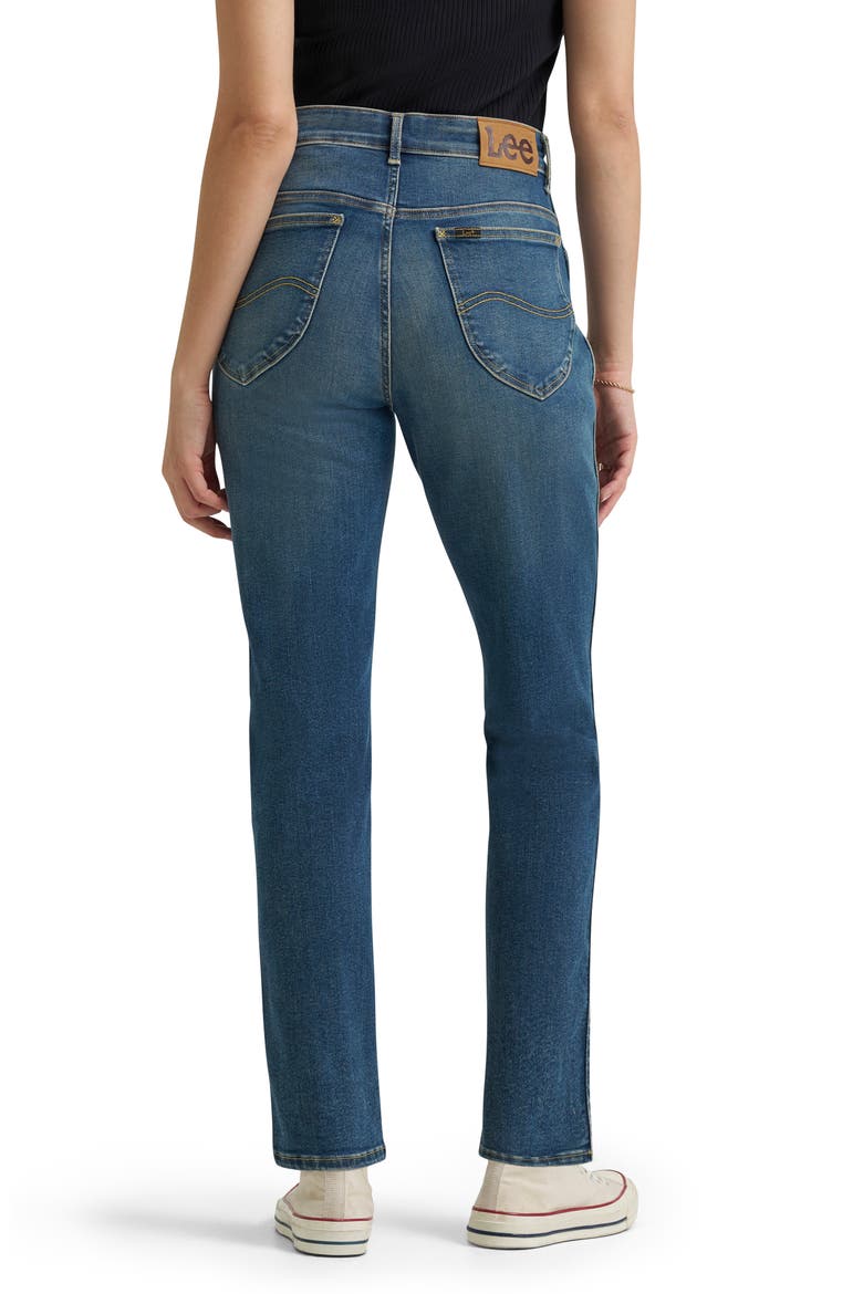 Rider™ Ever Fit Mid Rise Slim Straight Leg Jeans, Alternate, color, INDIGO TEA