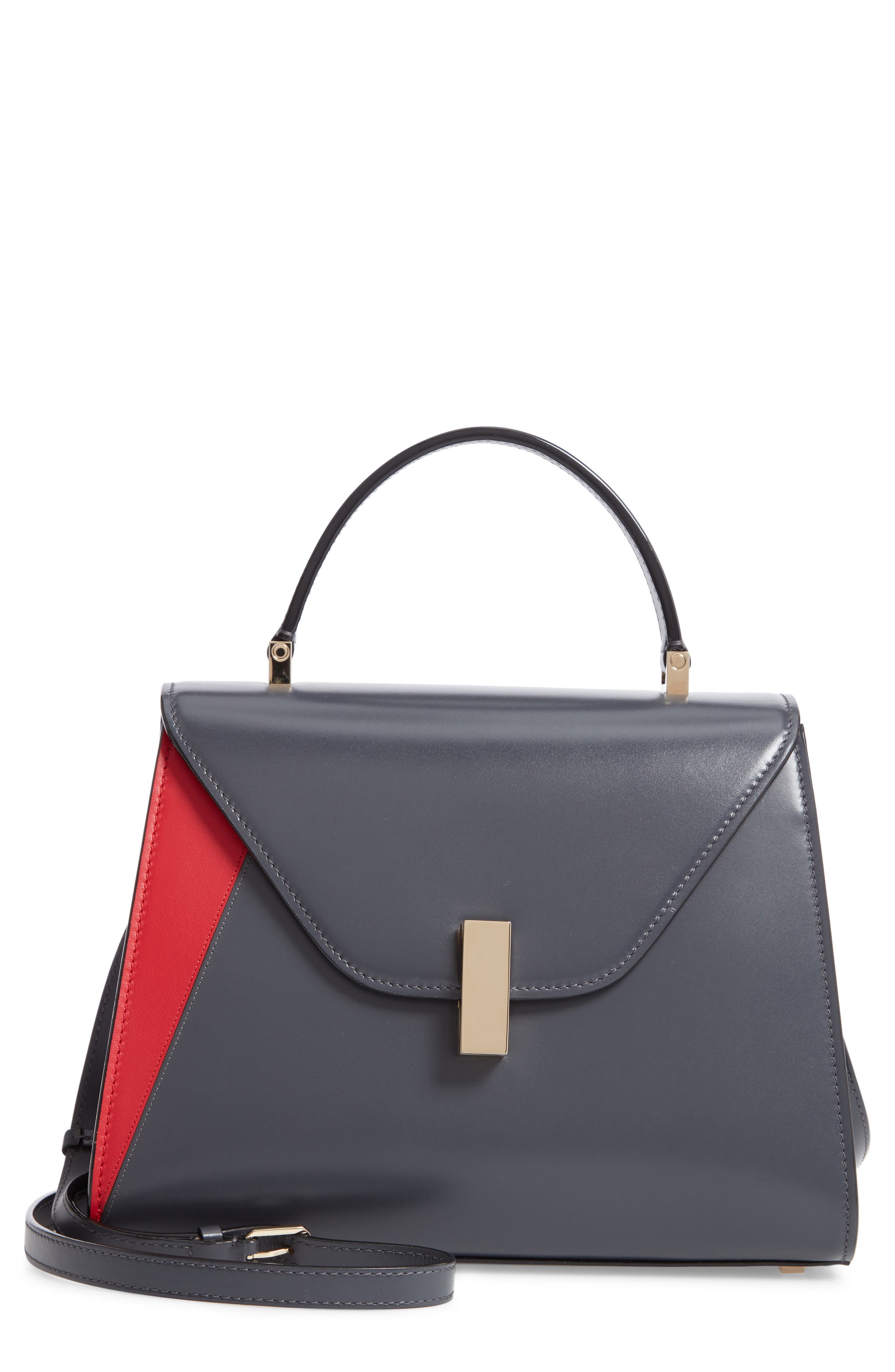 Valextra Iside Medium Top Handle Bag, Main, color, 