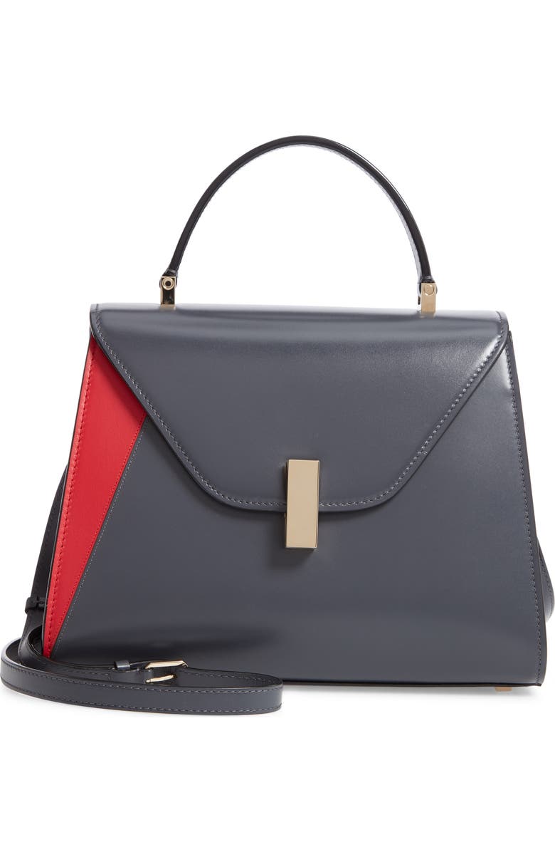 Valextra Iside Medium Top Handle Bag, Main, color,