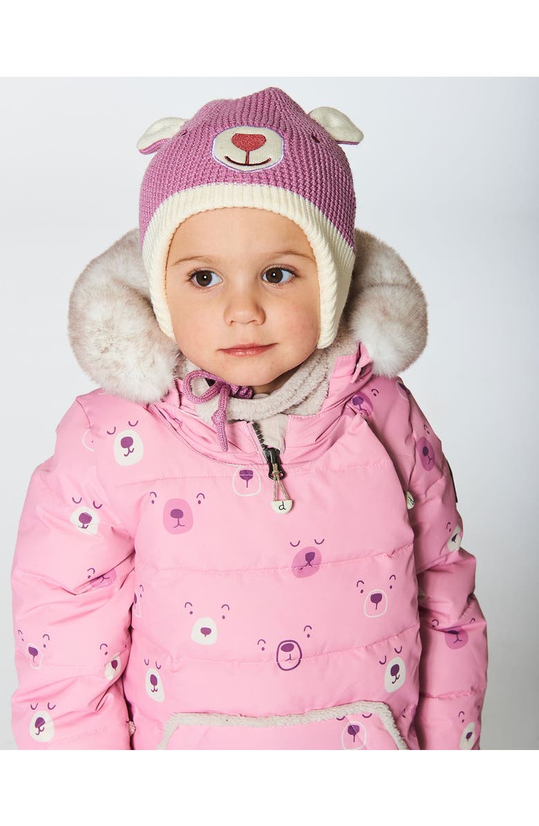 Deux par Deux Baby Girl's Peruvian Knit Hat Dusty Purple, Alternate, color, 