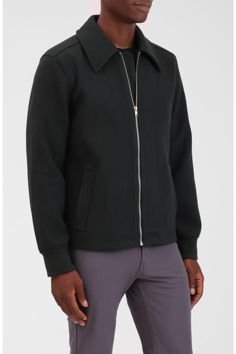 Knit Bomber Jacket, Alternate, color, FOREST GREEN