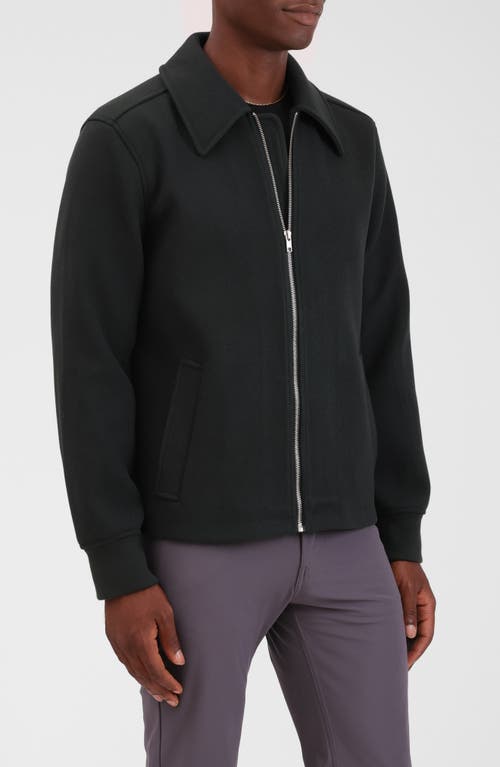 Bagatelle Knit Bomber Jacket In Black
