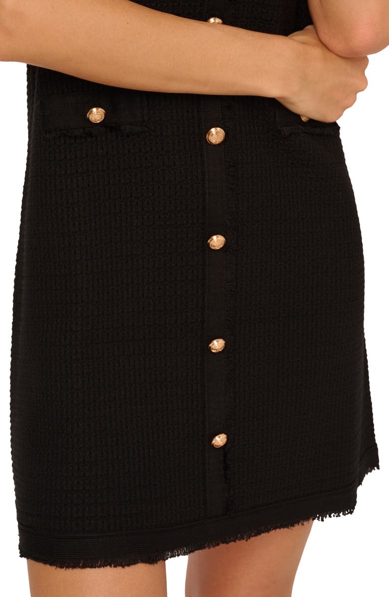 Adrianna Papell Sleeveless Waffle Knit Sweater Dress, Alternate, color,