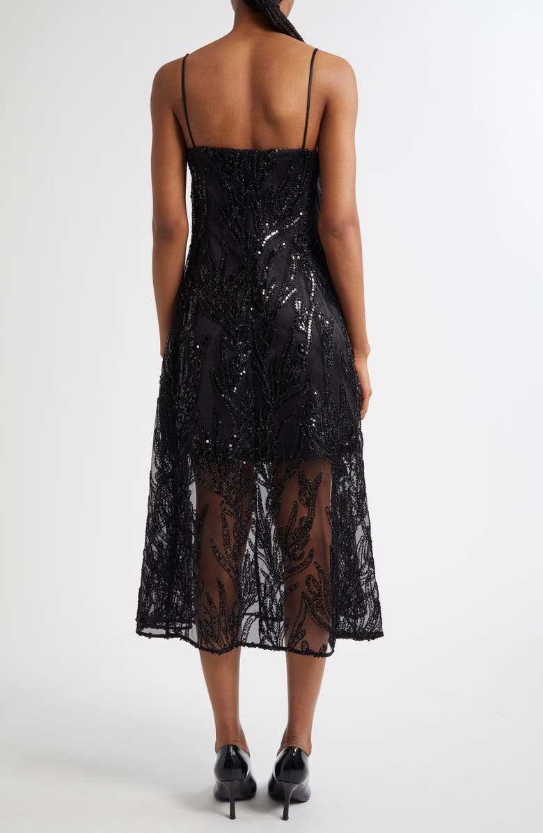 Stine Goya Sequin Sleeveless Midi Dress, Alternate, color,
