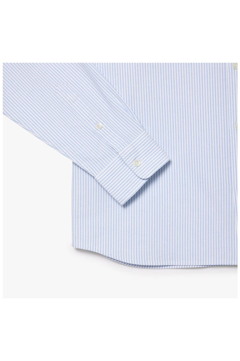 Essentials Stripe Cotton Button-Up Oxford Shirt, Alternate, color, OVERVIEW/ WHITE