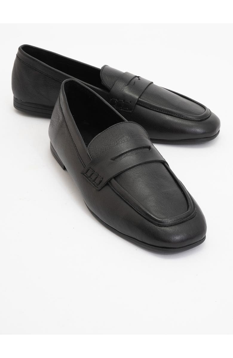 Forever & Always Shoes Skye Leather Loafers, Main, color, Black Leather