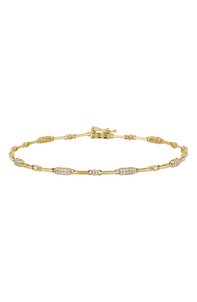 Bony Levy Liora Diamond Station Bracelet, Main, color, 18K Yellow Gold