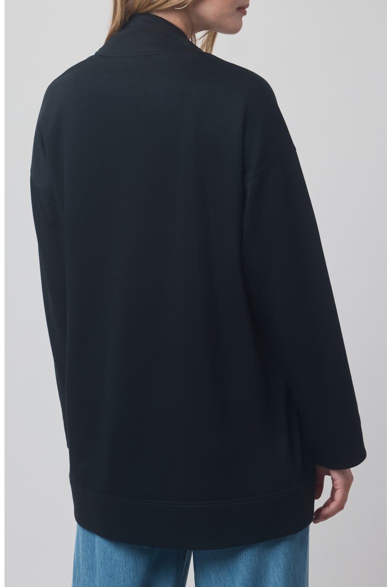 x @cellajaneblog Interlock Open Front Cardigan, Alternate, color, BLACK