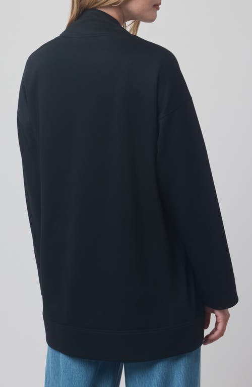 Splendid X @cellajaneblog Interlock Open Front Cardigan In Black