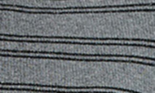 Veronica Beard Dilia Metallic Stripe Stretch Cotton Blend Top In Gray