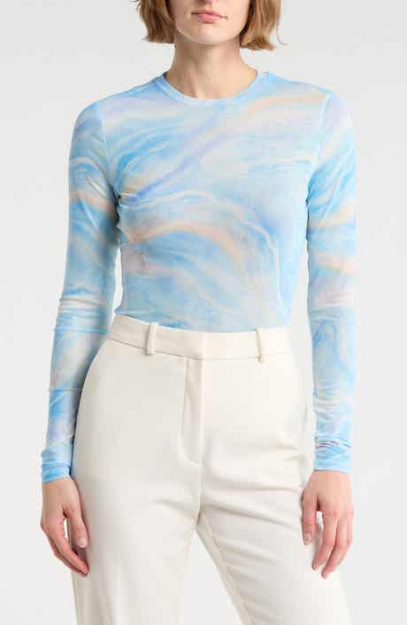 AFRM LOS ANGELES Sunny Long Sleeve Mesh Top