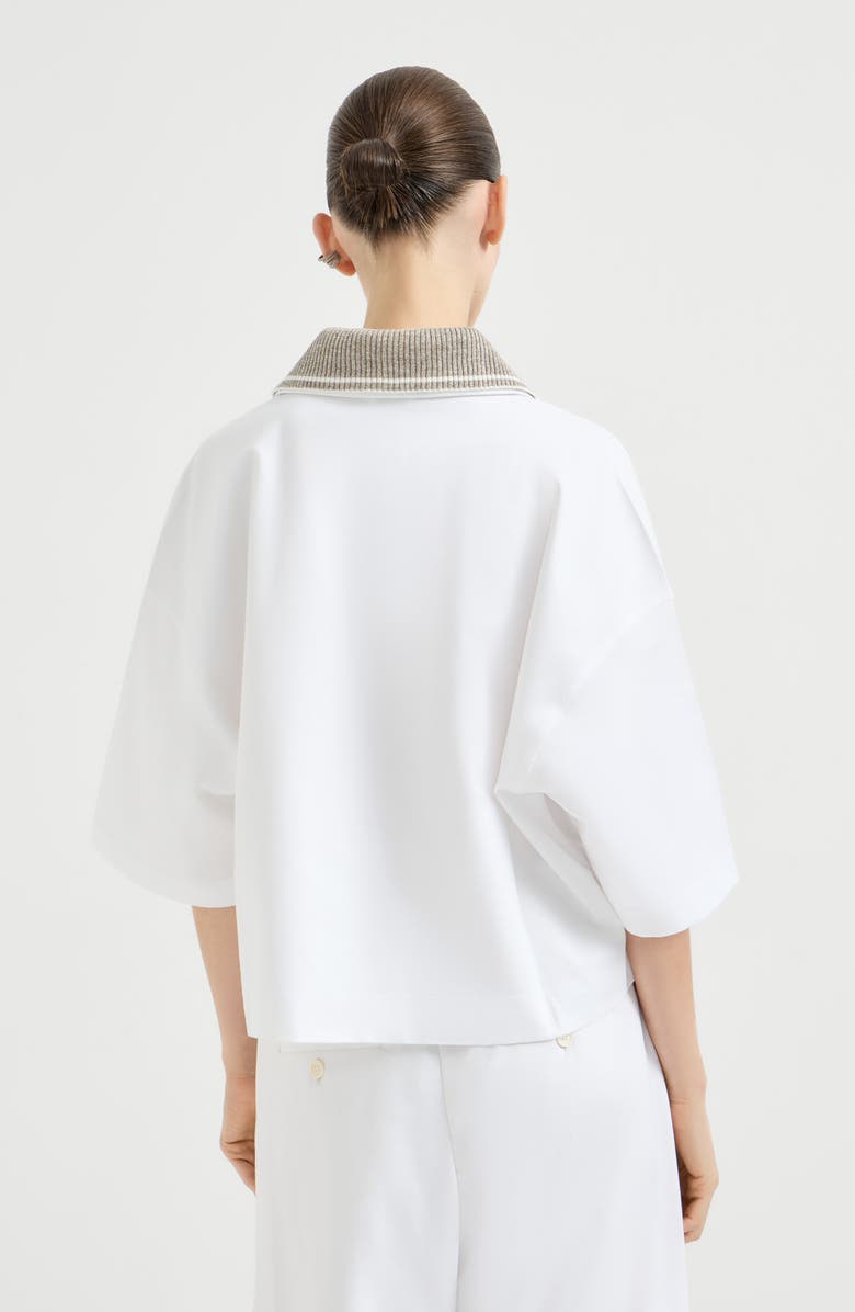 Brunello Cucinelli Couture interlock polo shirt, Alternate, color, White