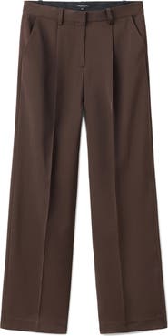MANGO Selection Pleat Front Straight Leg Pants